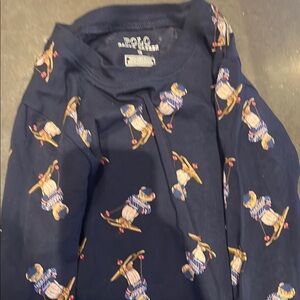 Polo Ralph Lauren Navy Polo Bear sleepwear Shirt